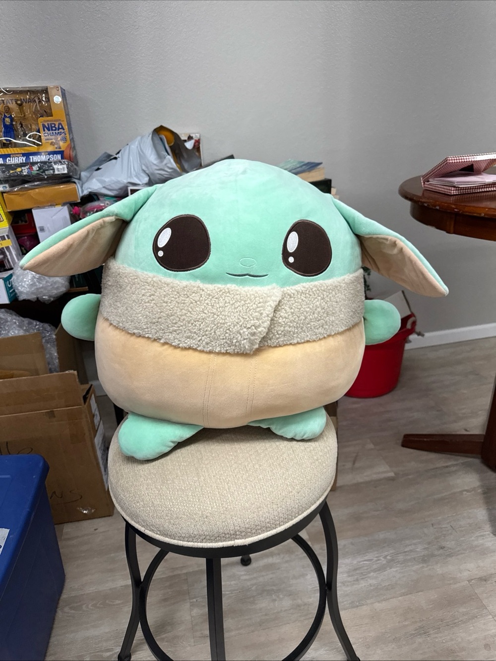 Star Wars Mandalorian Grogu 20" X-Large Plush Pillow Matel Used Great Condition